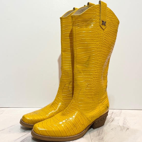 sam edelman yellow boots